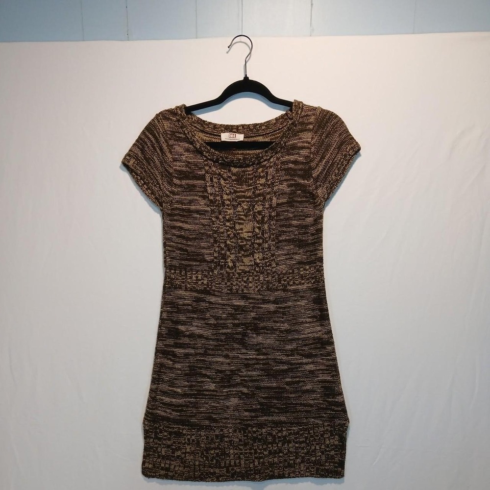 L.E.I. XL Sweater mini dress Cap sleeves y2k chic western boho hippie preppy